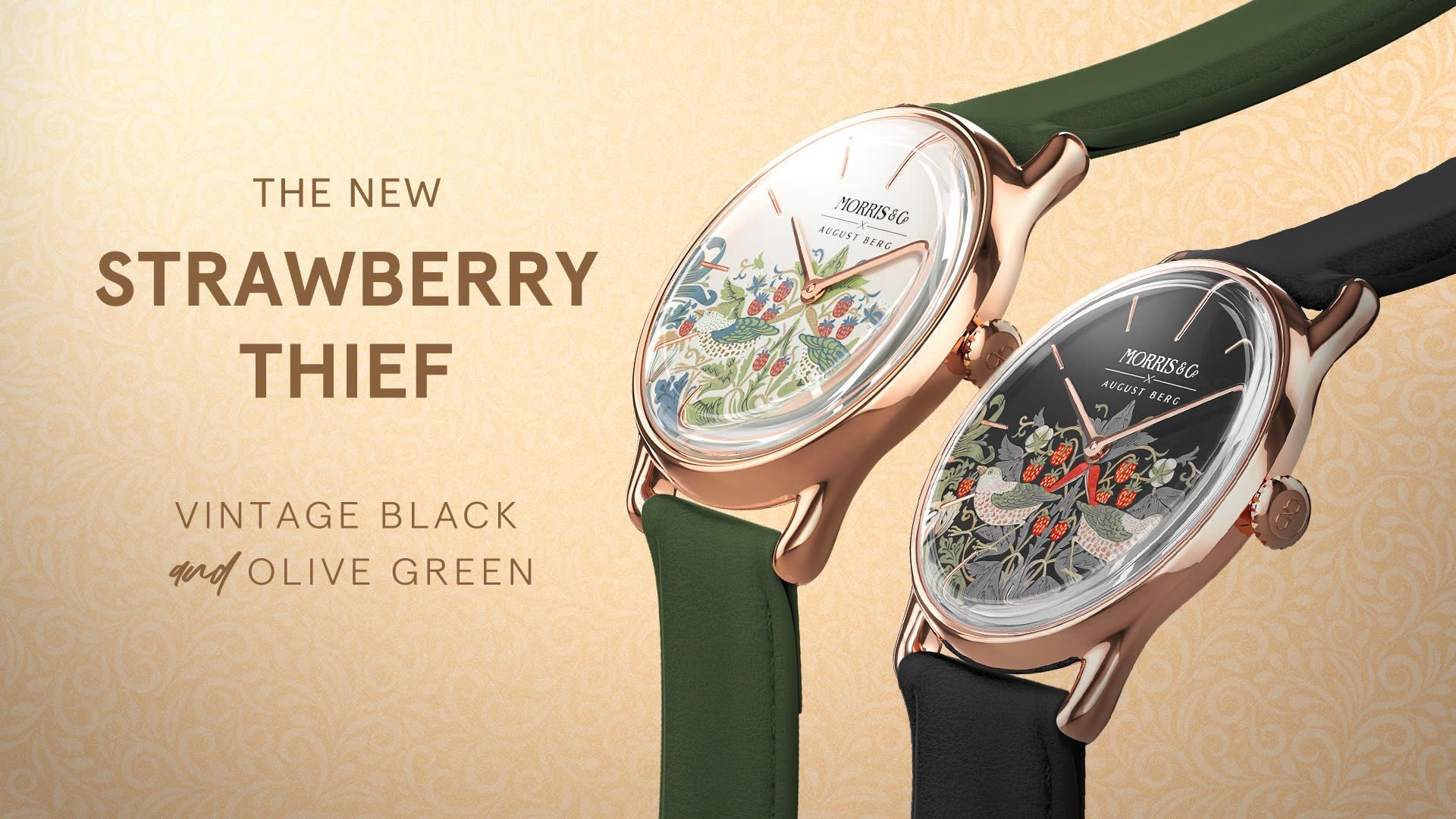 NEW SIMPLY STRAWBERRY THIEF | オーガスト バーグ x Morris & Co 限定コラボレーション