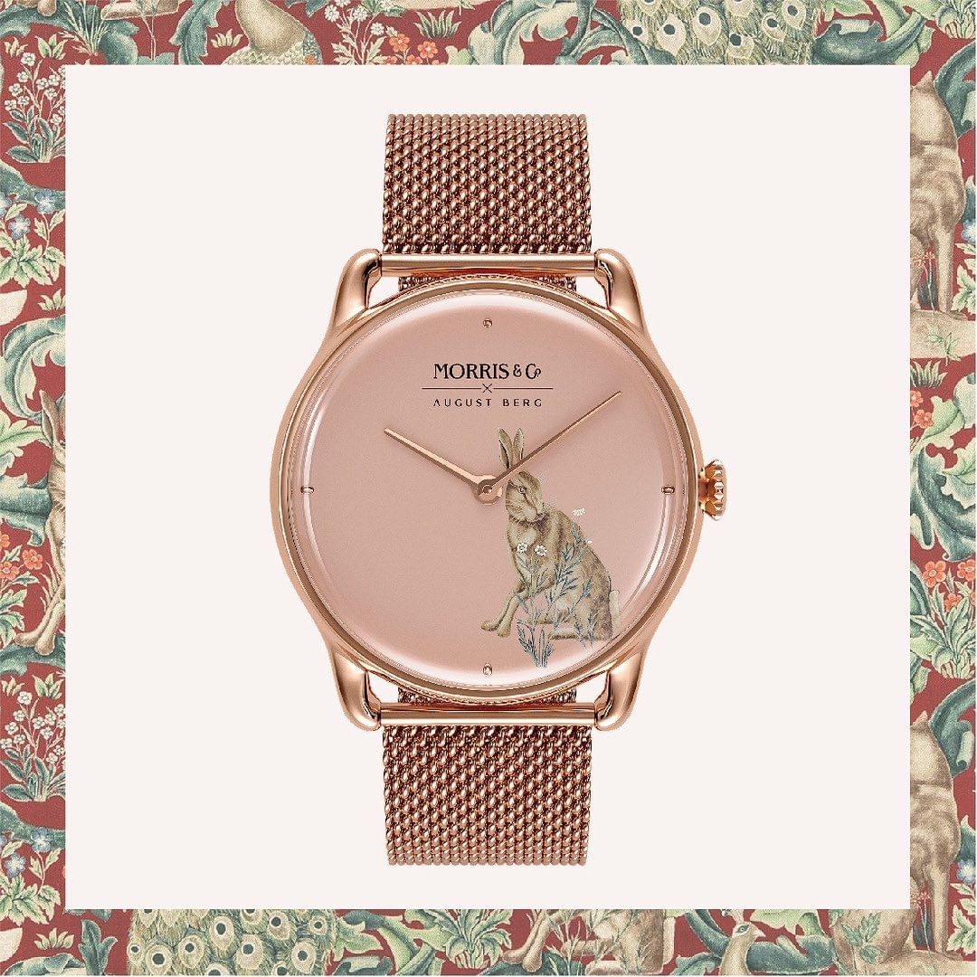 MORRIS & CO PRIMROSE Forest Hare Rose Gold Mesh