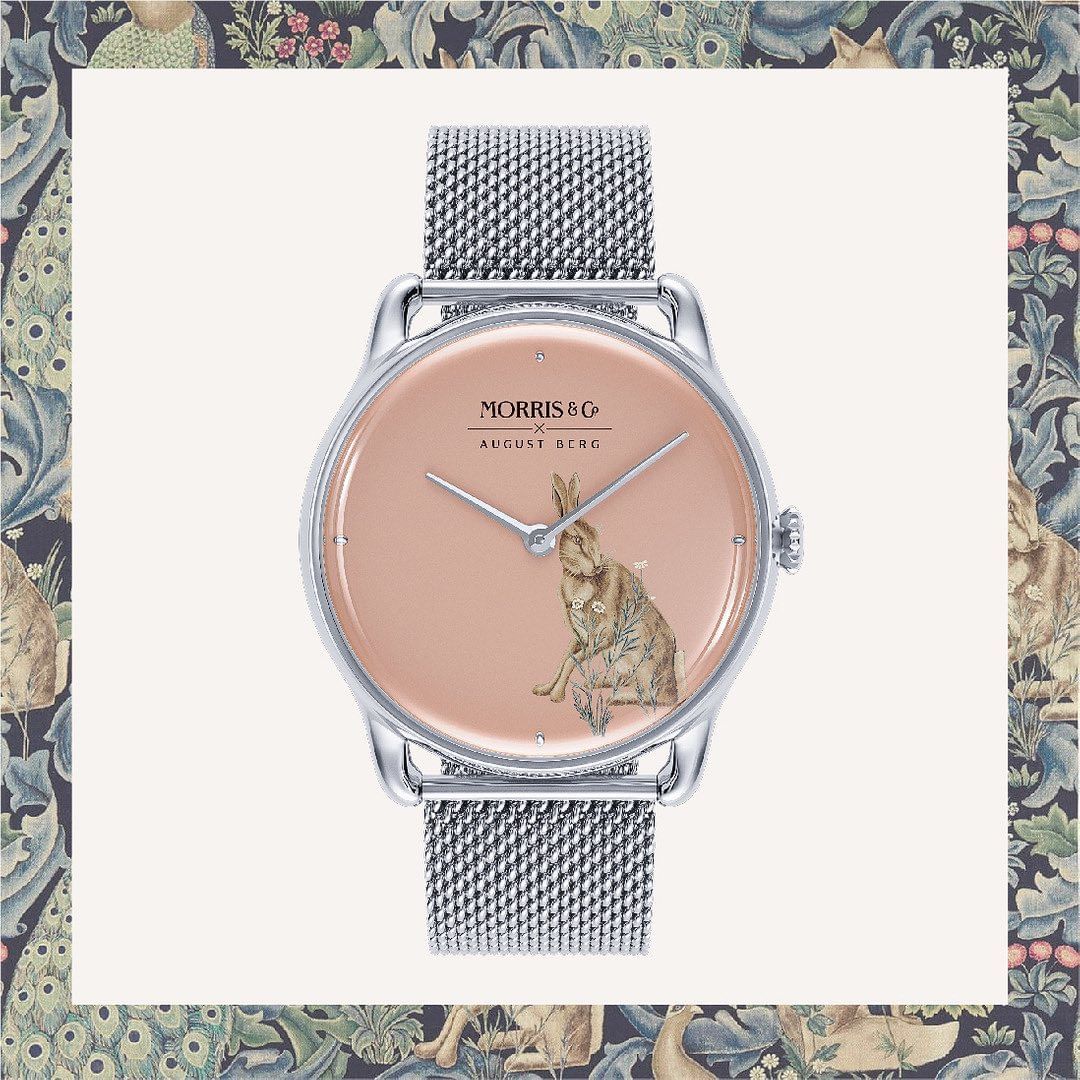 MORRIS & CO PRIMROSE Forest Hare Silver Mesh