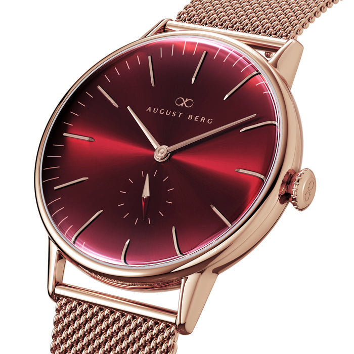 Serenity バーガンディ・ローズゴールド | ローズゴールド Mesh - August Berg (オーガストバーグ)