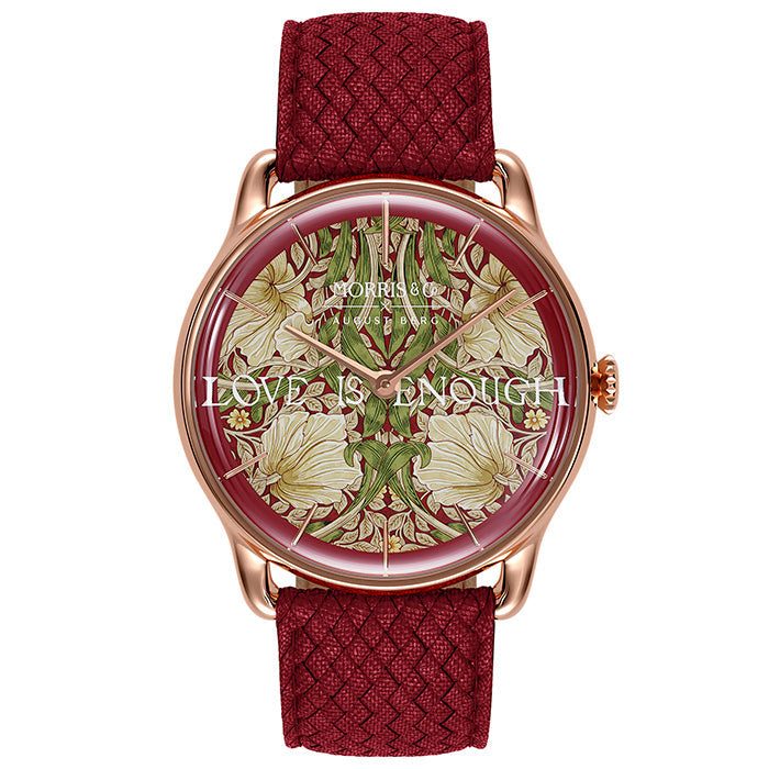 August Berg × Morris & Co. 腕時計 Pimpernel Morris & Co. Crimson Rose Gold Pimpernel Watch – August Berg