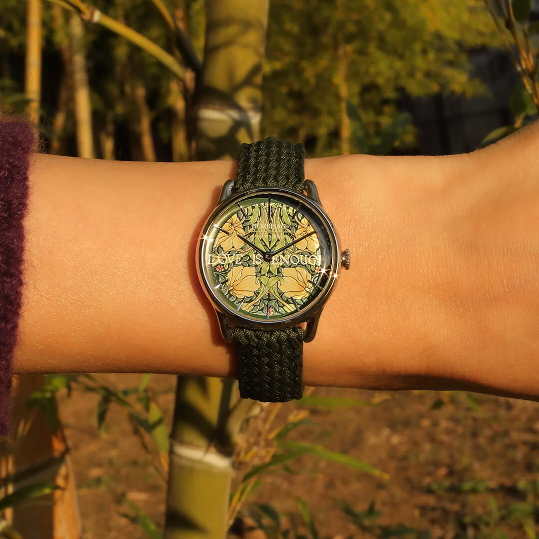 August Berg × Morris & Co. 腕時計 Pimpernel Morris & Co. Indigo Rose Gold Pimpernel Watch – August Berg