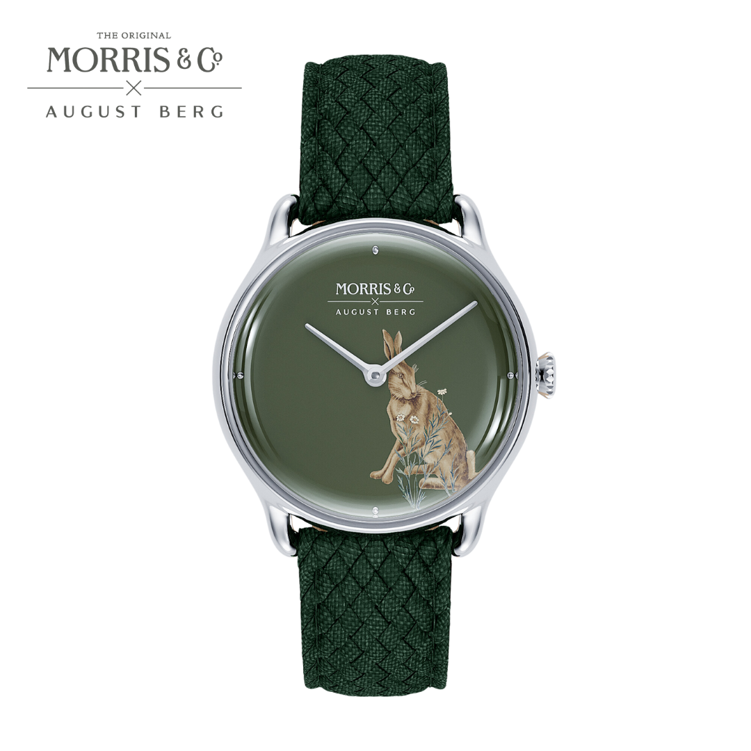 August Berg x Morris & Co. [オーガストバーグ x モリス＆コー] Fennel [緑] Forest Hare [フォレスト ヘア]