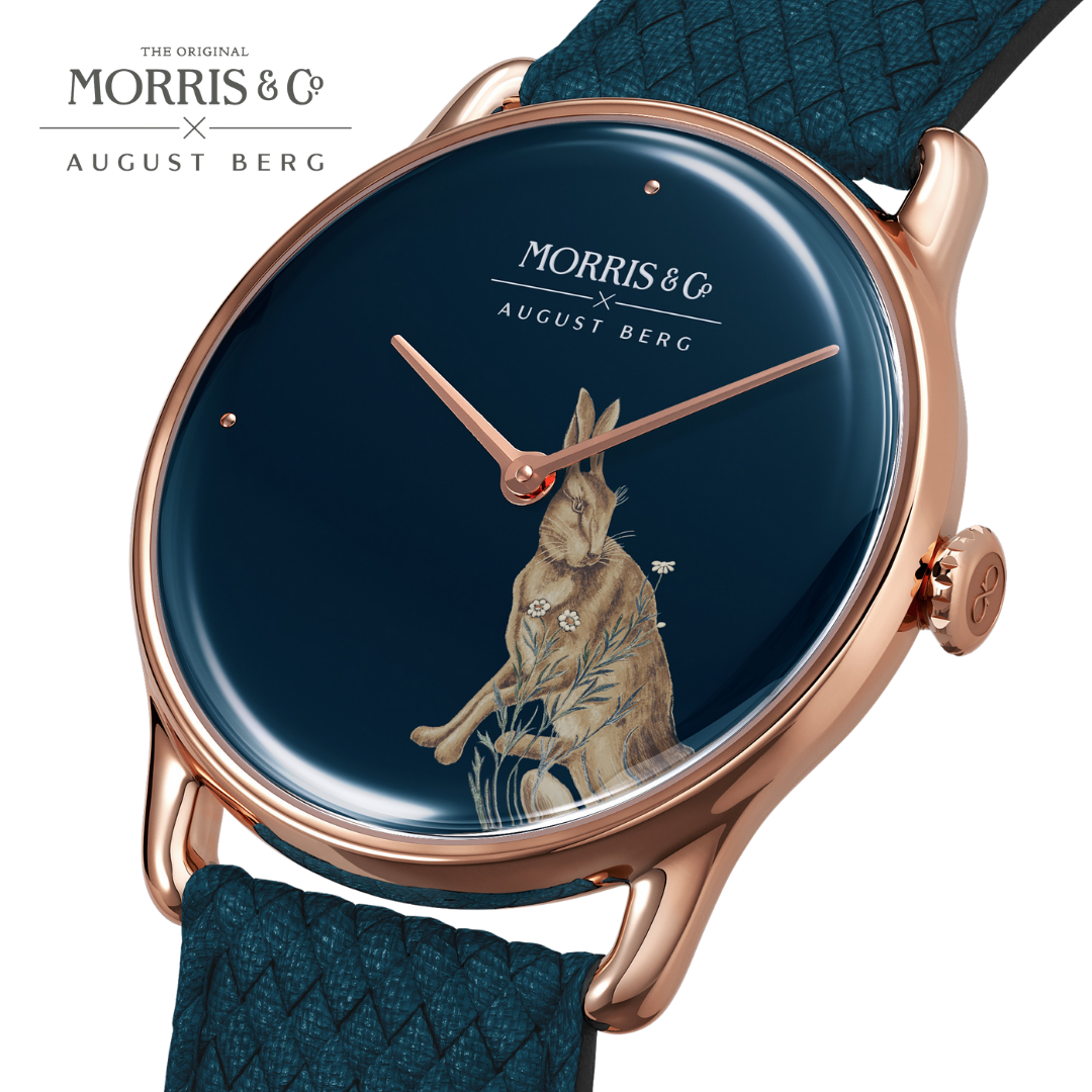 August Berg x Morris & Co. [オーガストバーグ x モリス＆コー] Indigo [藍色]  Forest Hare [フォレスト ヘア]