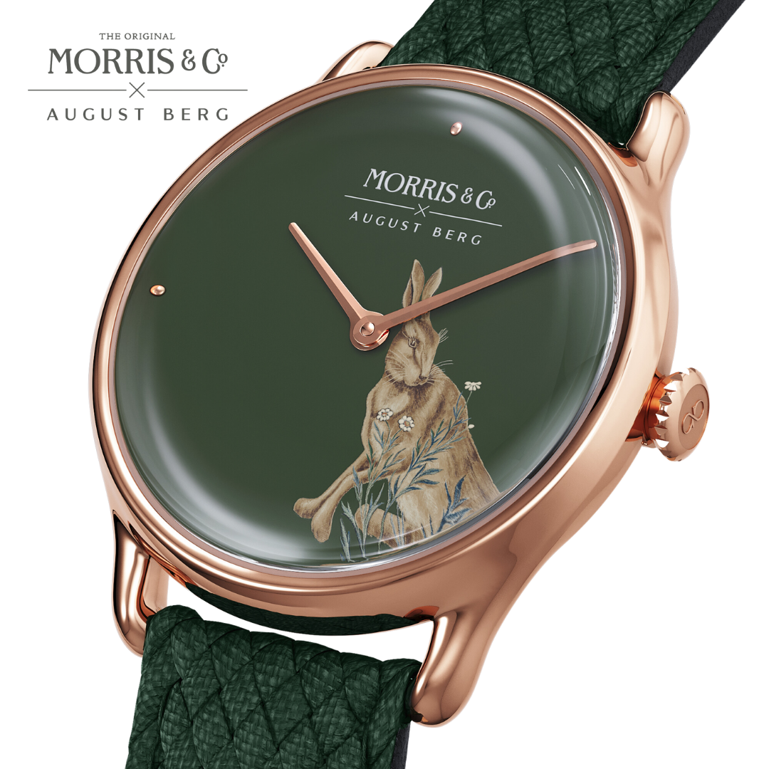 August Berg x Morris & Co. [オーガストバーグ x モリス＆コー] Fennel [緑] Forest Hare [フォレスト ヘア]