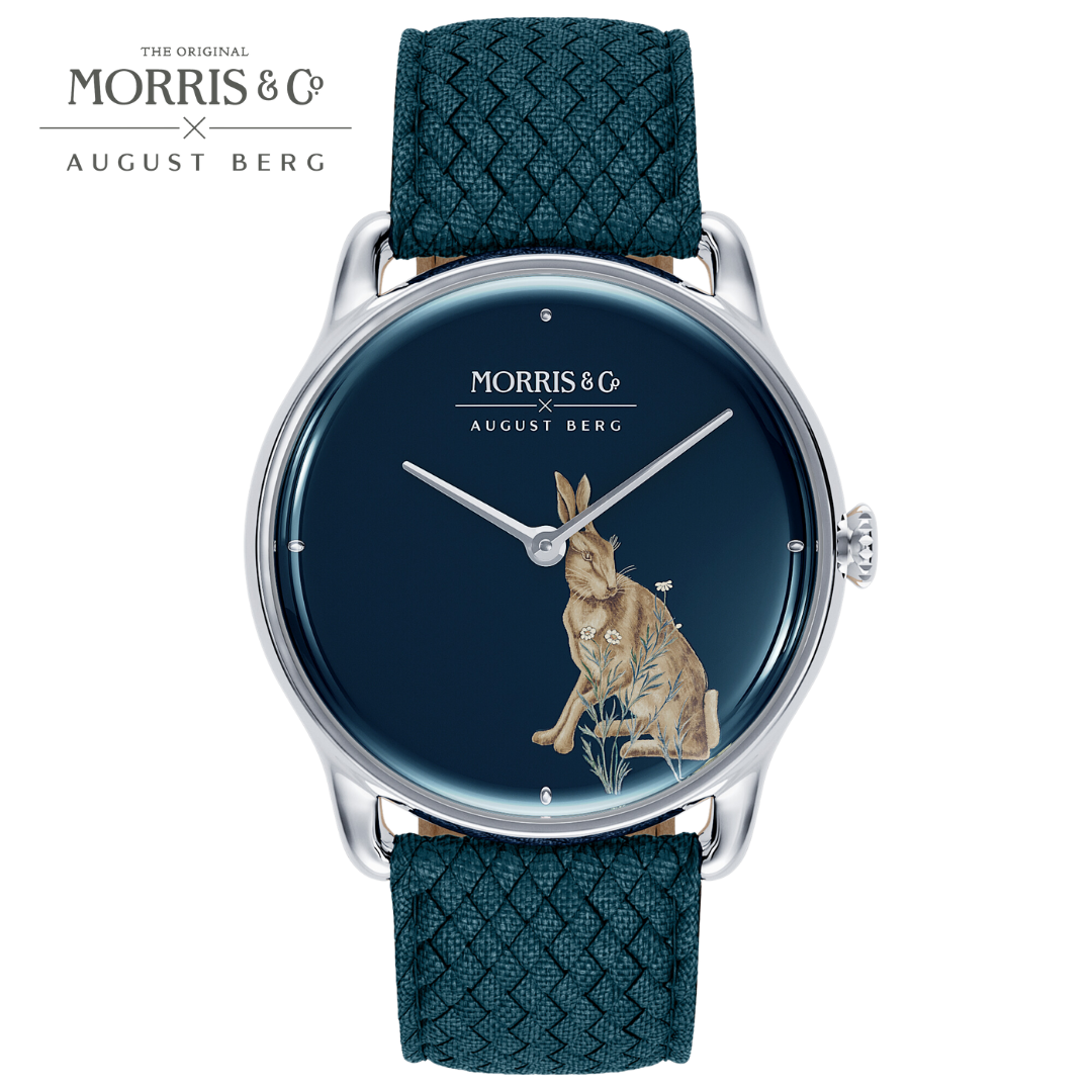 August Berg x Morris & Co. [オーガストバーグ x モリス＆コー] Indigo [藍色]  Forest Hare [フォレスト ヘア]