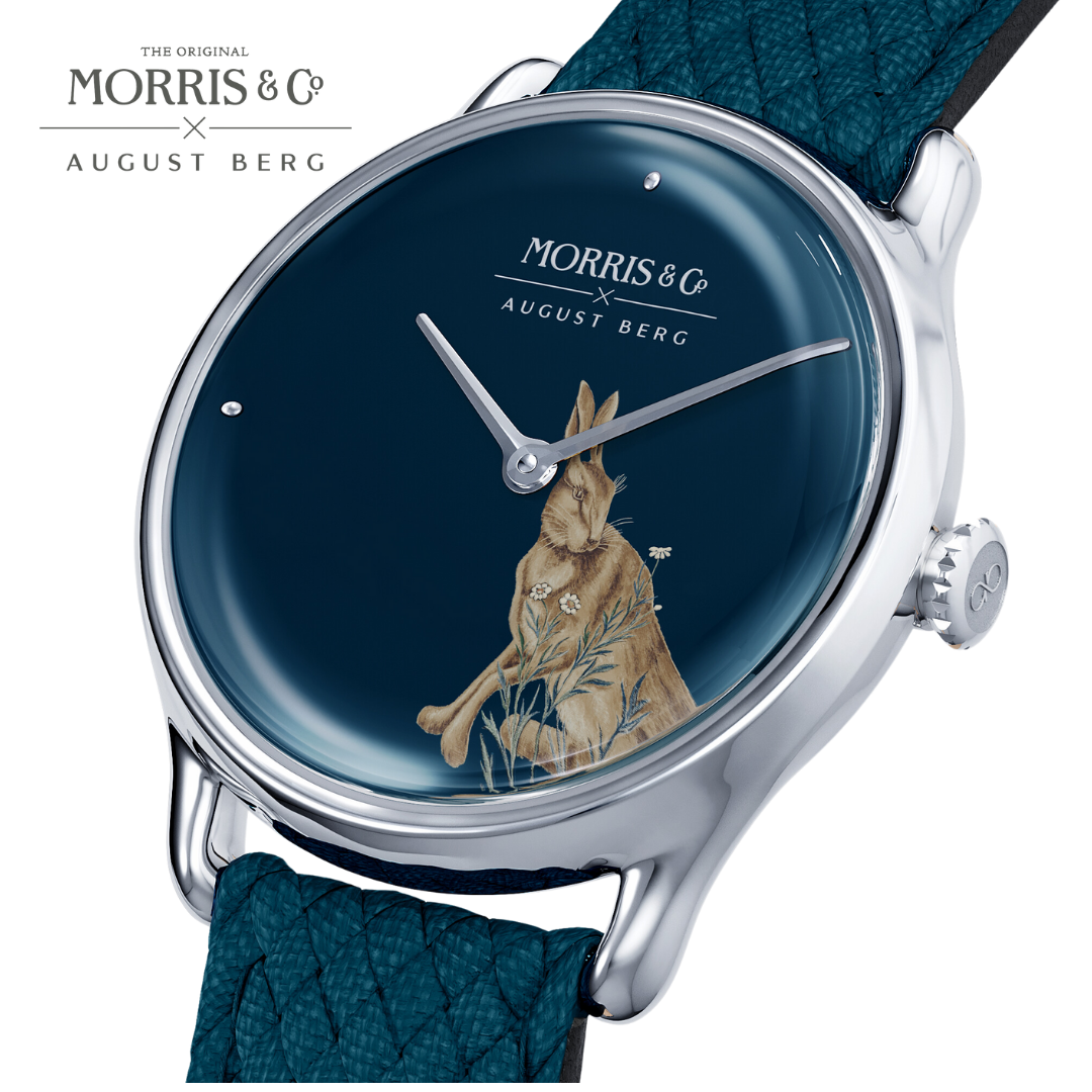 August Berg x Morris & Co. [オーガストバーグ x モリス＆コー] Indigo [藍色]  Forest Hare [フォレスト ヘア]