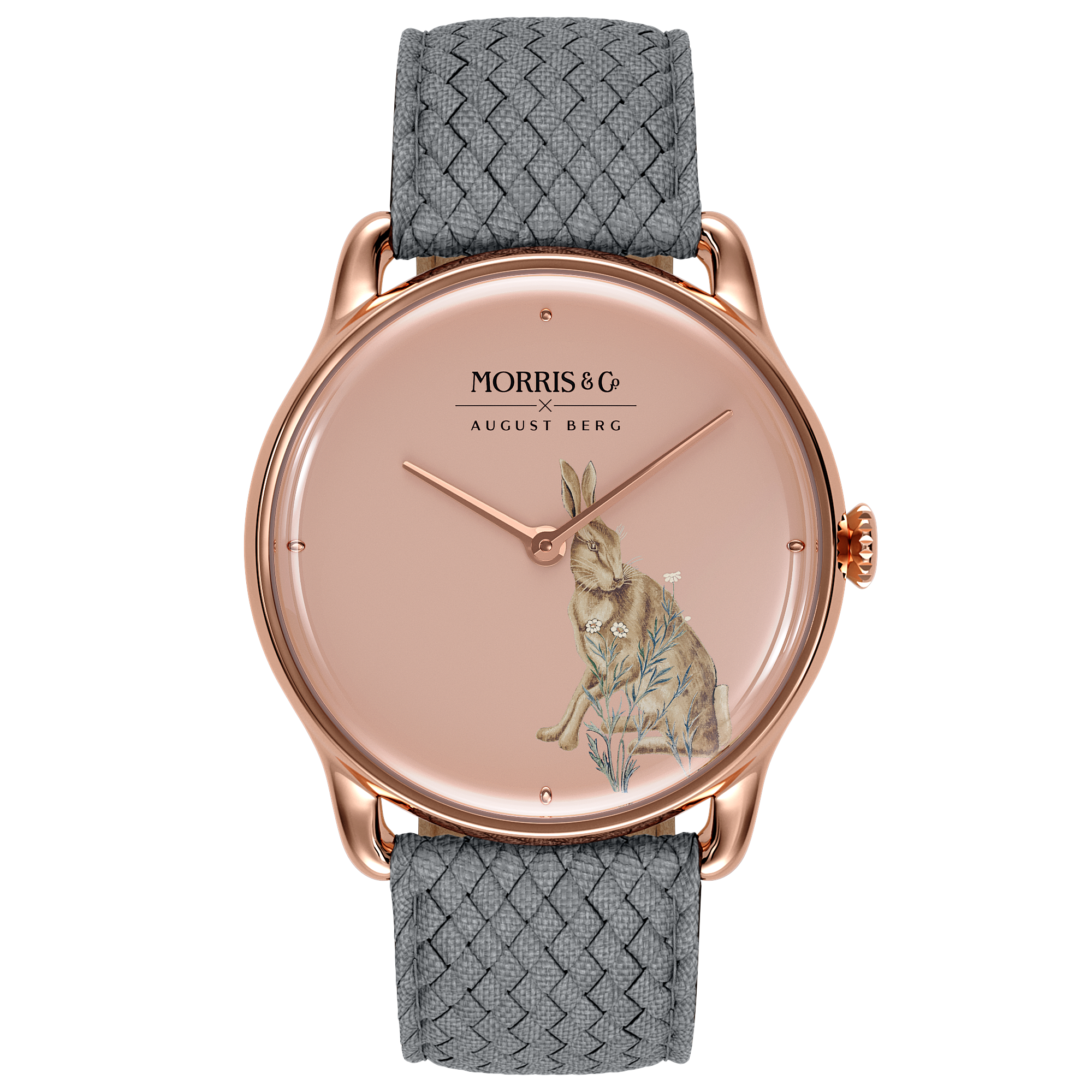 August Berg x Morris & Co. [オーガストバーグ x モリス＆コー] Primrose [ピンク] Forest Hare [フォレスト ヘア]