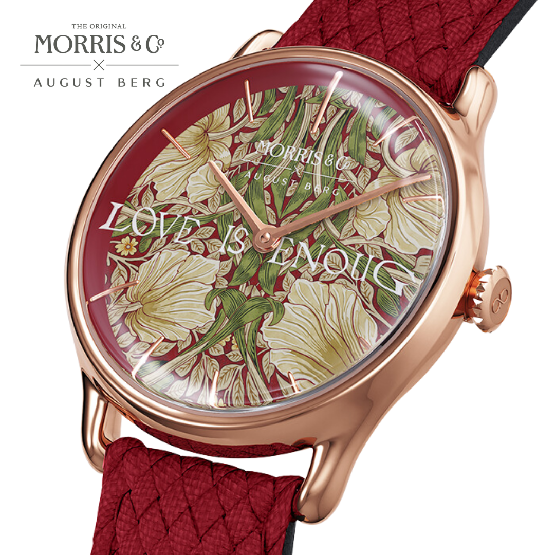 August Berg x Morris & Co. [オーガストバーグ x モリス＆コー] Crimson  [赤]  Pimpernel [ピンパーネル]