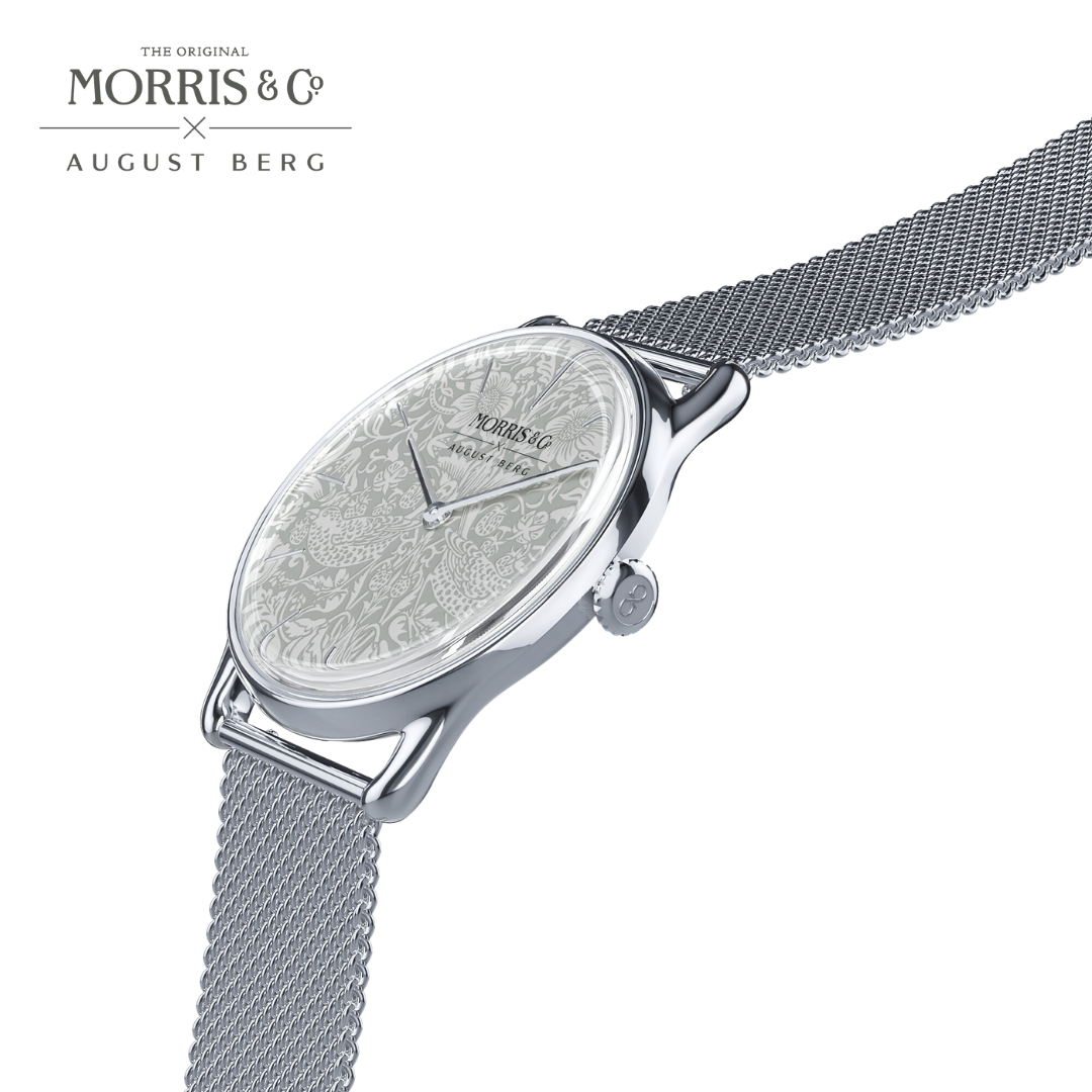 August Berg x Morris & Co. [オーガストバーグ x モリス＆コー] Pure Silver [純銀] Strawberry Thief [いちご泥棒]