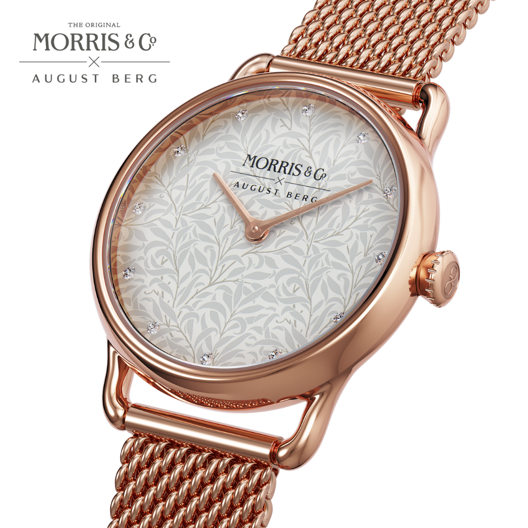 August Berg x Morris & Co. [オーガストバーグ x モリス＆コー] Rose Gold [ローズゴールド] Petite Willow Bough [プチヤナギの小枝]