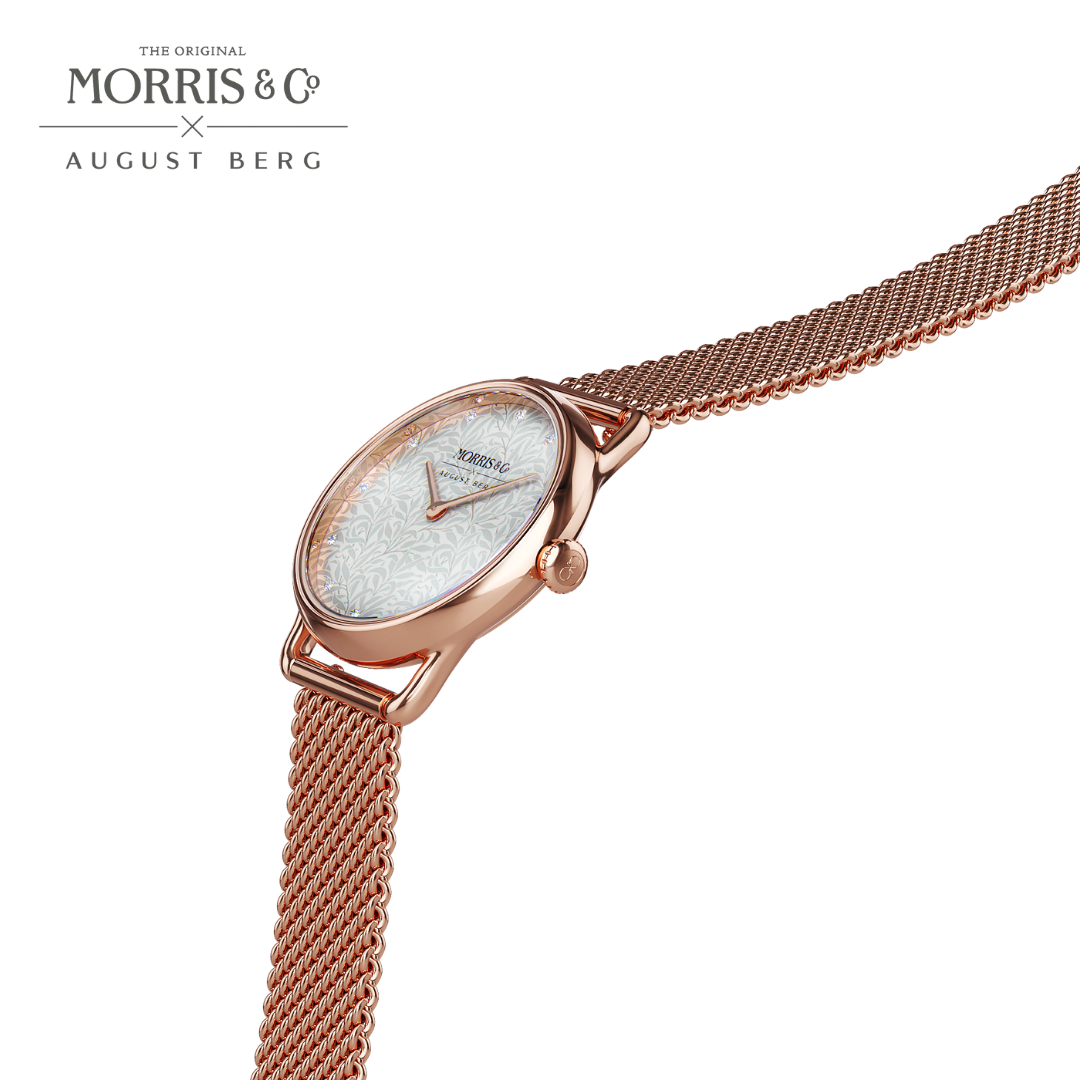 August Berg x Morris & Co. [オーガストバーグ x モリス＆コー] Rose Gold [ローズゴールド] Petite Willow Bough [プチヤナギの小枝]