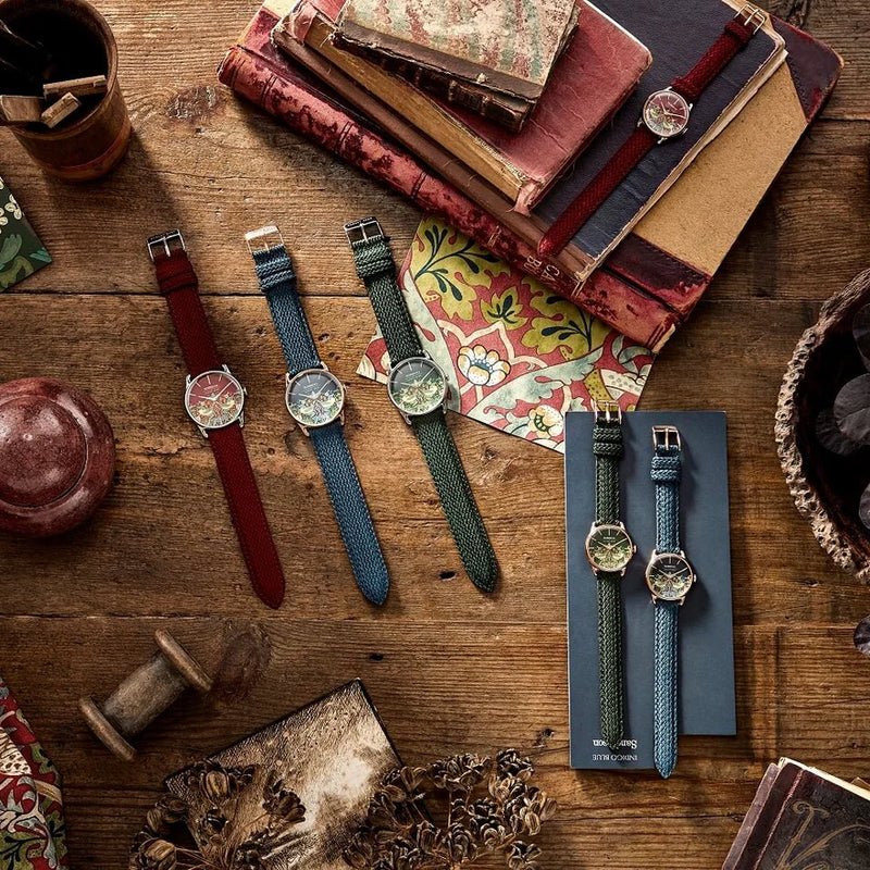 Morris & Co. Indigo Rose Gold Strawberry Thief Watch – August Berg