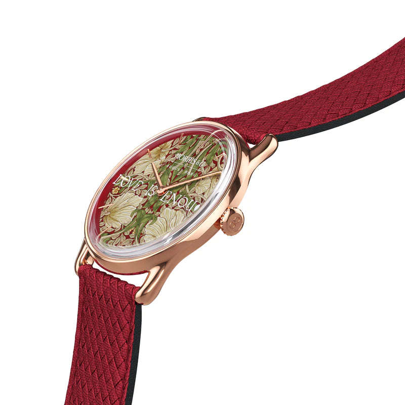 Morris & Co. Crimson Rose Gold Pimpernel Watch – August Berg Morris & Co. Crimson Rose Gold Pimpernel Watch – August Berg